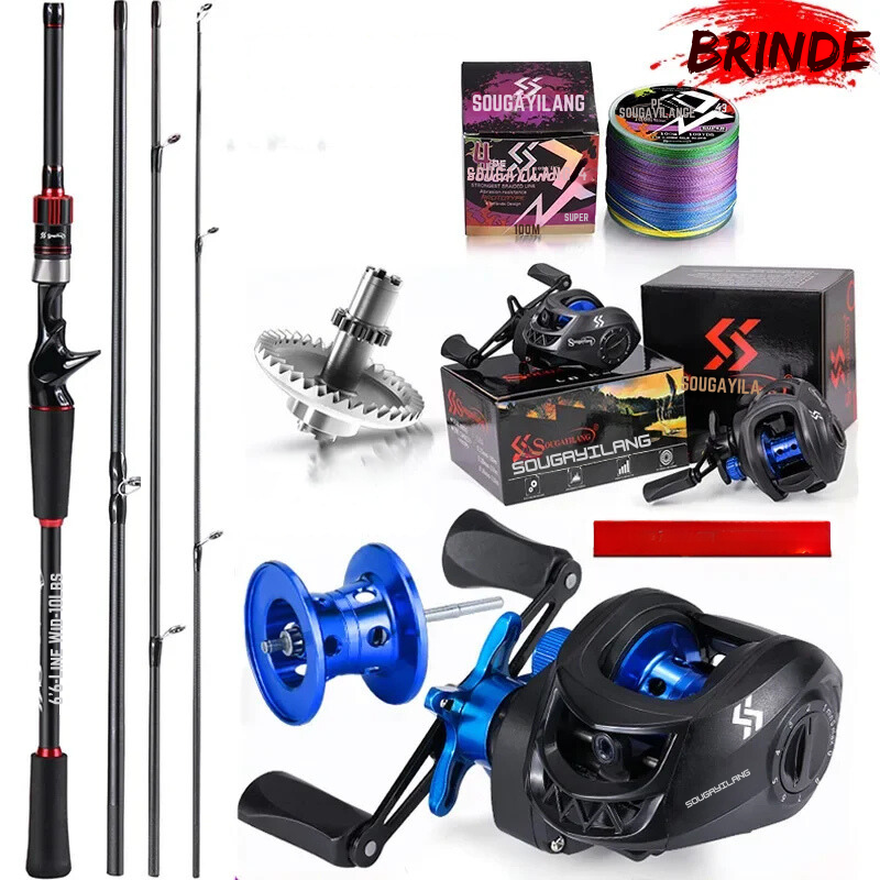 Kit De Pesca Carretilha + Vara + Linha