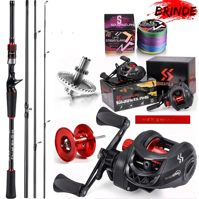 Kit De Pesca Carretilha + Vara + Linha