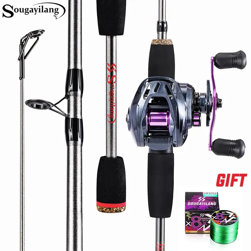 Kit De Pesca Carretilha + Vara 1,70 M+ Linha De Pesca